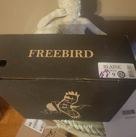 Freebird Blain Leather Boots Designer Luxury Belted Buckle Detail Handmade #30 - Picture 8 of 13